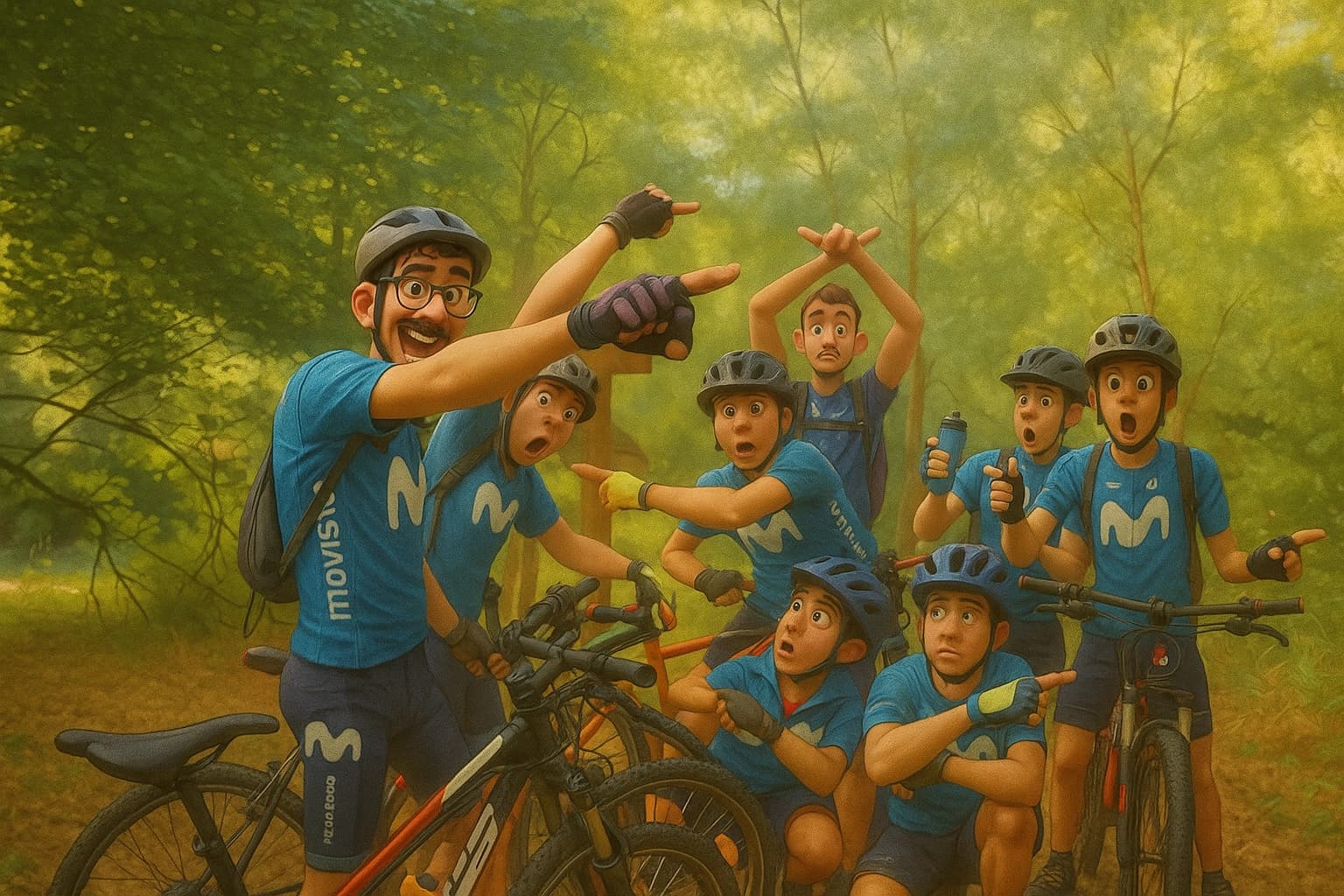 Jóvenes del programa CAPAC en una excursión en bicicleta