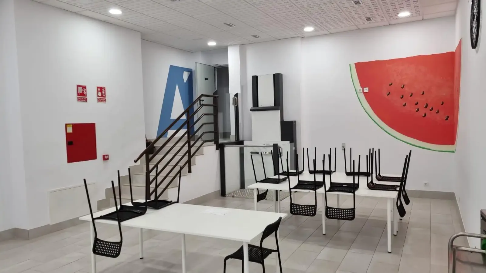 Sala común de la Miniresidencia UNICAS en Madrid